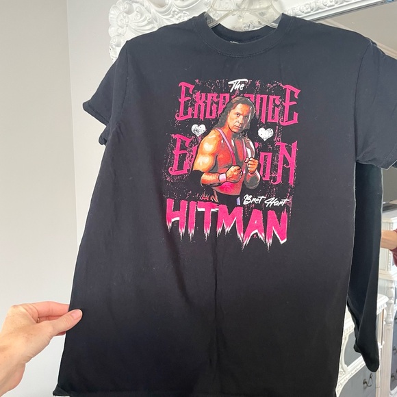 BRET The Hitman HART RETRO Wrestling T-Shirt Tee - Picture 3 of 4